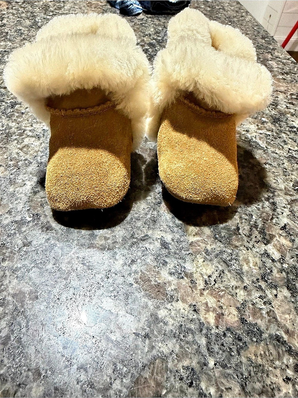 Baby UGG Scuffette II Sheepskin Slippers Cream US 0/1